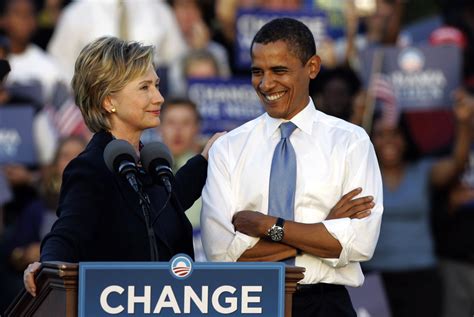 See Hillary Clinton Barack Obama Go From Rivals To Friends Time