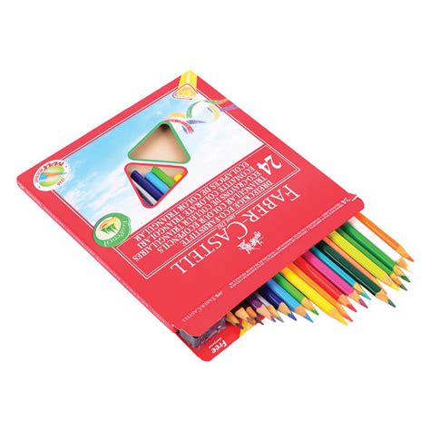 Creioane Colorate Faber Castell Eco Buc Set Forma Triunghiulara