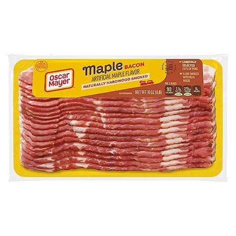 Oscar Mayer Naturally Hardwood Smoked Maple Bacon 16 Oz