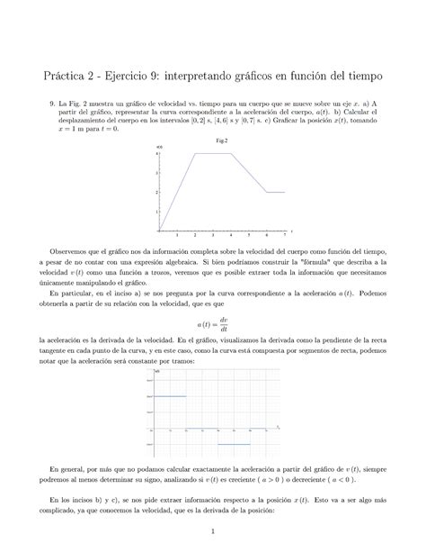 Problema 9 Prac2 Práctica 2 Ejercicio 9 interpretando grá cos en