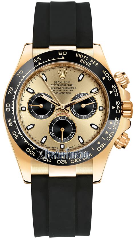 Ln Champagne And Black Oysterflex Rolex Cosmograph Daytona Yellow