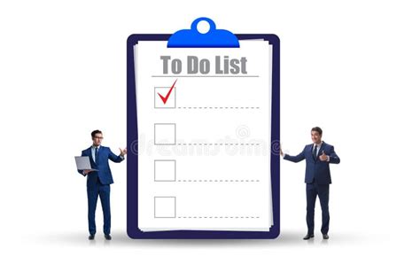 Concept Of To Do List With Businessman Stock Photo Image Of Plan