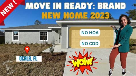 MOVE IN READY 2023 New Construction Home In OCALA FL For UNDER 260K