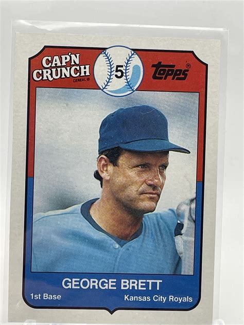 Topps Cap N Crunch George Brett Baseball Card Mint Free