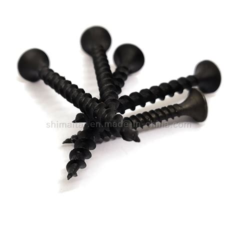 C1022 Black Phosphated Gypsum Drywall Screws Fasteners Black Screw