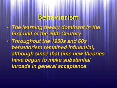 Ppt Behaviorism Powerpoint Presentation Free Download Id 395370