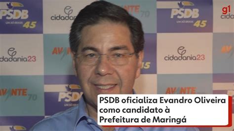 PSDB oficializa Evandro Oliveira como candidato à Prefeitura de Maringá