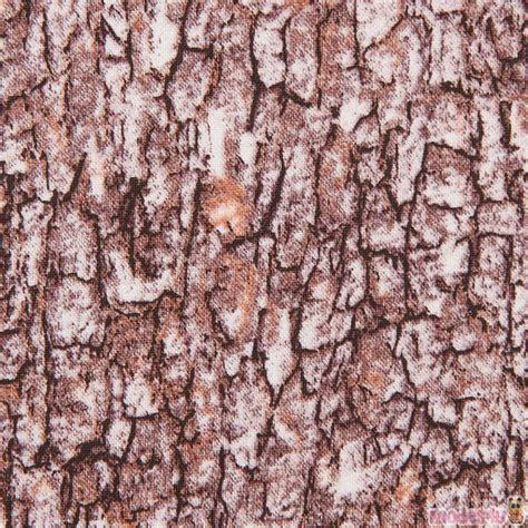 Brown Wooden Bark Pattern Fabric By Elizabeths Studio Fabric By