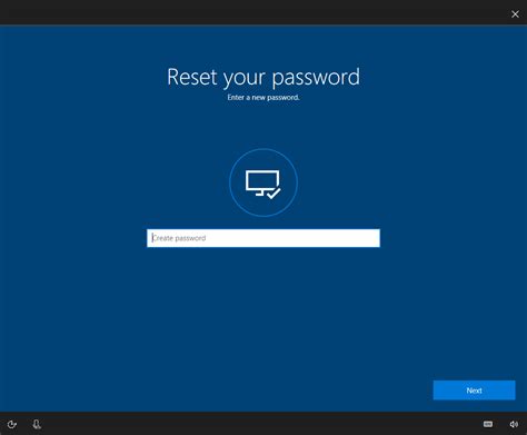 Reset Password Windows 10