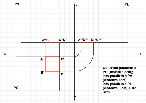 Proiezione Ortogonale Di Un Cubo Inclinato Di 45