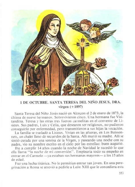 Pdf De Octubre Santa Teresa Del Ni O Jesus Dra Virgen