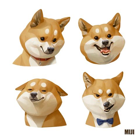 Shiba Dog Miji Lee On Artstation At Artwork