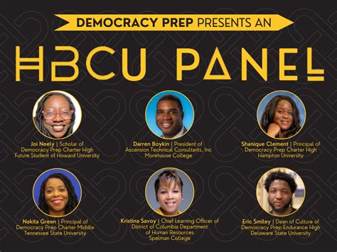 Bhm 365 An Hbcu Panel Event Democracy Prep