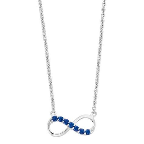 Fred Meyer Jewelers | Created Sapphire Infinity Necklace $96.00 # ...