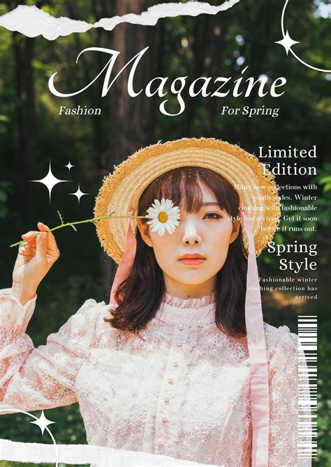 Spring Fashion Magazine Layout