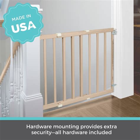 North States 30 In H X 28 42 In W Wood Child Safety Gate