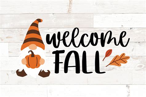 Welcome sign svg Fall gnomes svg Fall welcome svg files | Etsy