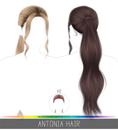 Antonia Hair Simpliciaty Sims Hair Sims Tsr Sims