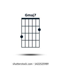 Gmaj7 Basic Guitar Chord Chart Icon Stock Vector (Royalty Free ...