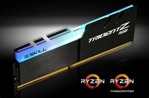 G Skill Releases Amd Compatible Trident Z Rgb Kits G Skill