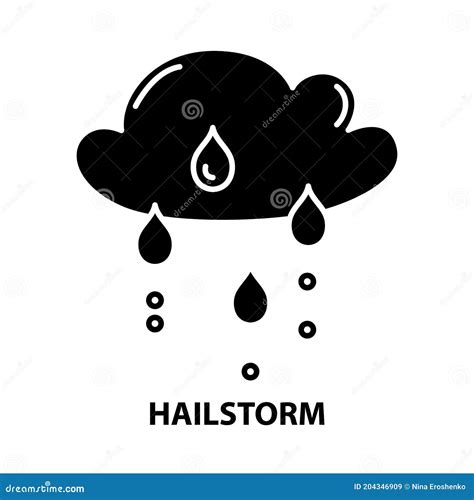 Hailstorm Vector Icon Isolated On Transparent Background Linear