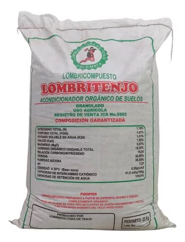 Abono De Lombriz Humus Fertilizante Organico Acondicionador