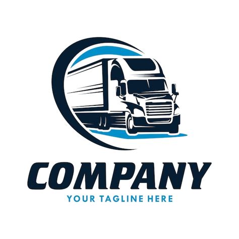 Premium Vector Truck Company Transportation Logo Illustration