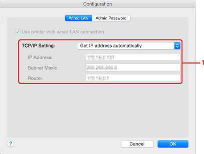 Canon Pixma Maxify Manuals Changing Settings In Wired Lan Sheet