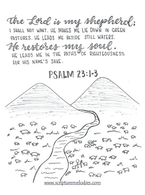 Printable Psalm 23 Activity Sheets Printable Templates Free