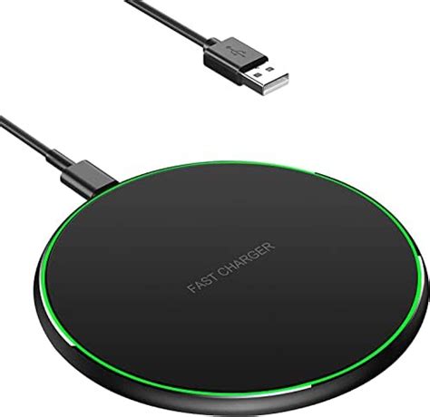 Quzoe Cargador Inal Mbrico R Pido W Qi Wireless Charger Para Iphone