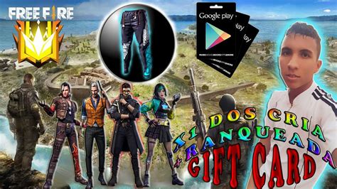 Free Fire Ao Vivo X Dos Cria Valendo Gift Card Meta De