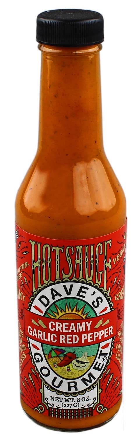 Daves Gourmet Creamy Garlic Red Pepper Shop Hot Sauce At H E B