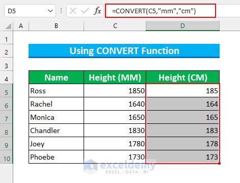 How To Convert MM To CM In Excel 4 Easy Methods ExcelDemy