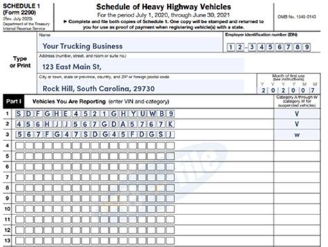 Irs Printable Form 2290 Printable Forms Free Online