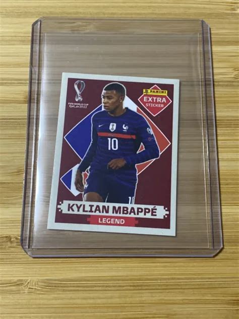 PANINI FIFA WORLD Cup 2022 Qatar Extra Sticker Kylian Mbappé Legend