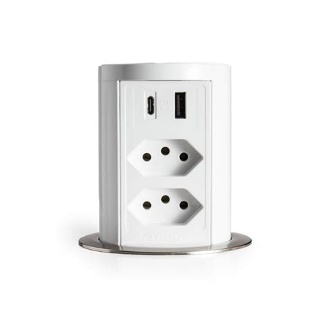 Torre Multiplug 2 Tomadas 2usb a c Indução Grafite Leroy Merlin