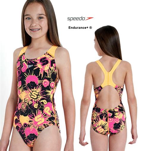 Badeanzug Mädchen Speedo Allover Splashback Endurance