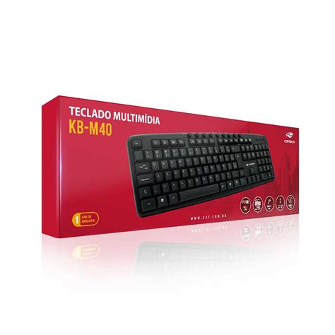 Teclado C3tech Mult Usb Preto Kb M40bkHD Store