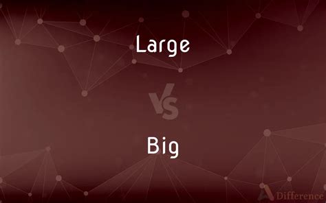 Large vs. Big — What’s the Difference?