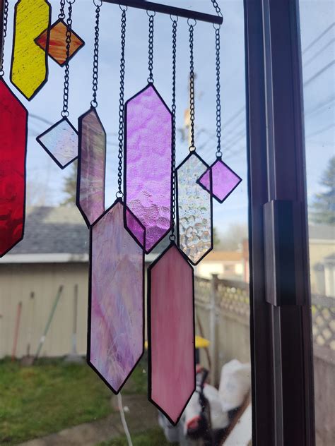 Stained Glass Wind Chimes Etsy