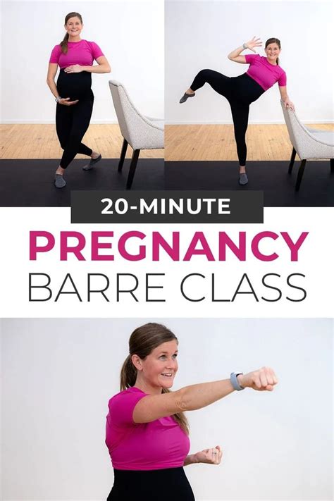 Minute Pregnancy Barre Workout Rd Trimester Nourish Move Love