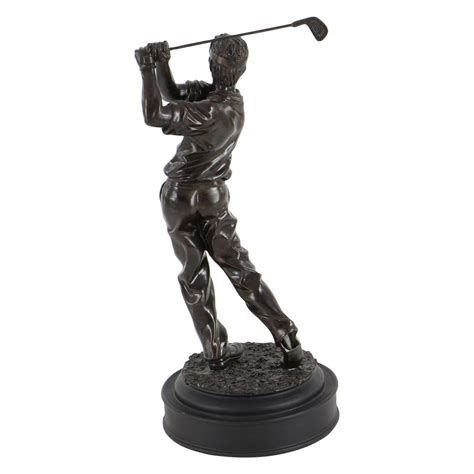 Polystone Male Golfer Modern Art Passion