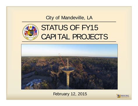 Pdf City Of Mandeville La Status Of Fy15 Capital Projects Capital