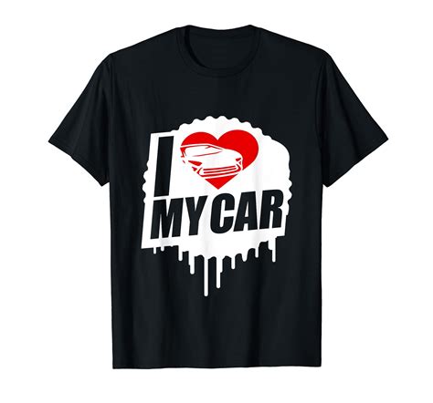 Hzny I Love My Car Turbo Cars Fast Driver Racing Driving Heart Premium Tee Shirt 2xl