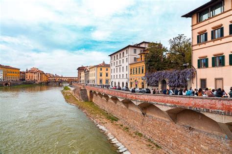 The Ponte Vecchio Is A Medieval On The Arno River Florence Italy