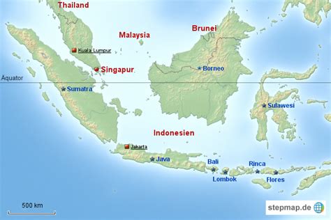 Stepmap Indonesien Landkarte Für Asien