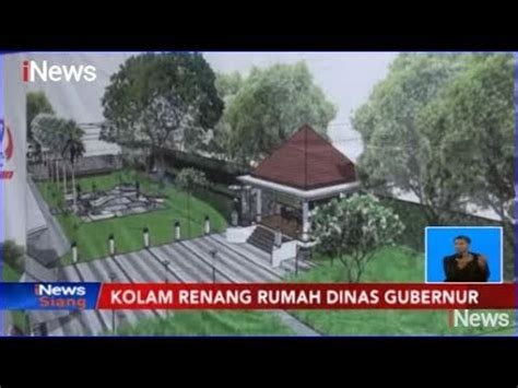 Polemik Kolam Renang Rumah Dinas Ridwan Kamil Habiskan Rp1 5 Miliar