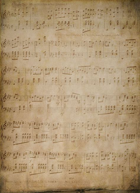 6 Best Images of Free Printable Vintage Music Paper - Vintage Sheet ...