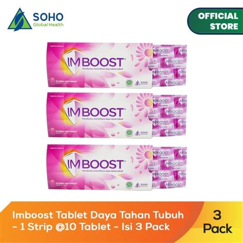 Jual Bundle Imboost 3 Strip Per Strip 10 Tablet Meningkatkan Daya Tahan