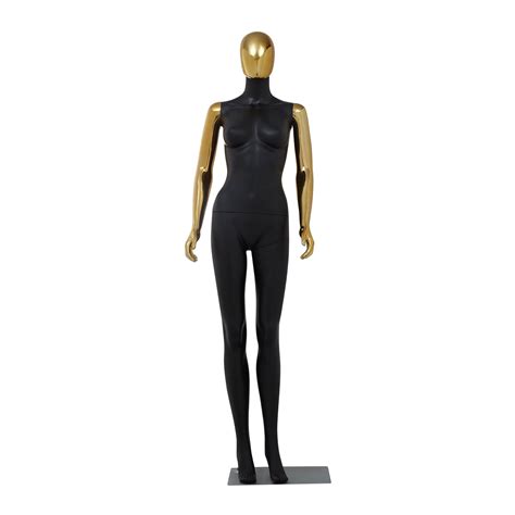 Kinbor 69 7Inch Full Body Female Mannequin Adjustable Plastic Black